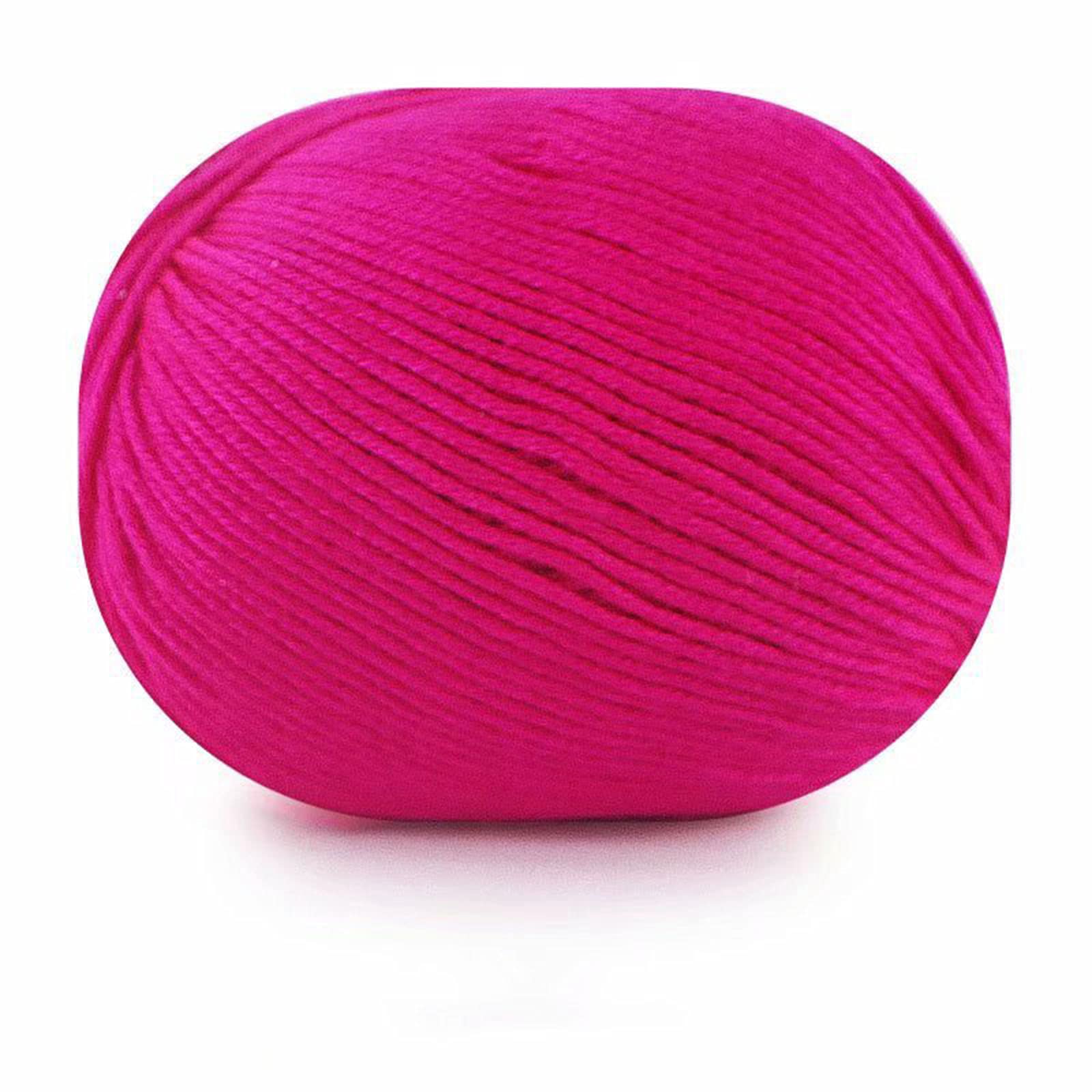 Milk Cotton Yarn for Crochet 10 * 50g Smooth Super Soft Comfortable Double Knitting Baby Wool for Baby Scarf Hat Clothing Any Handcrafts Crocheting (3 Balls,Color 31)