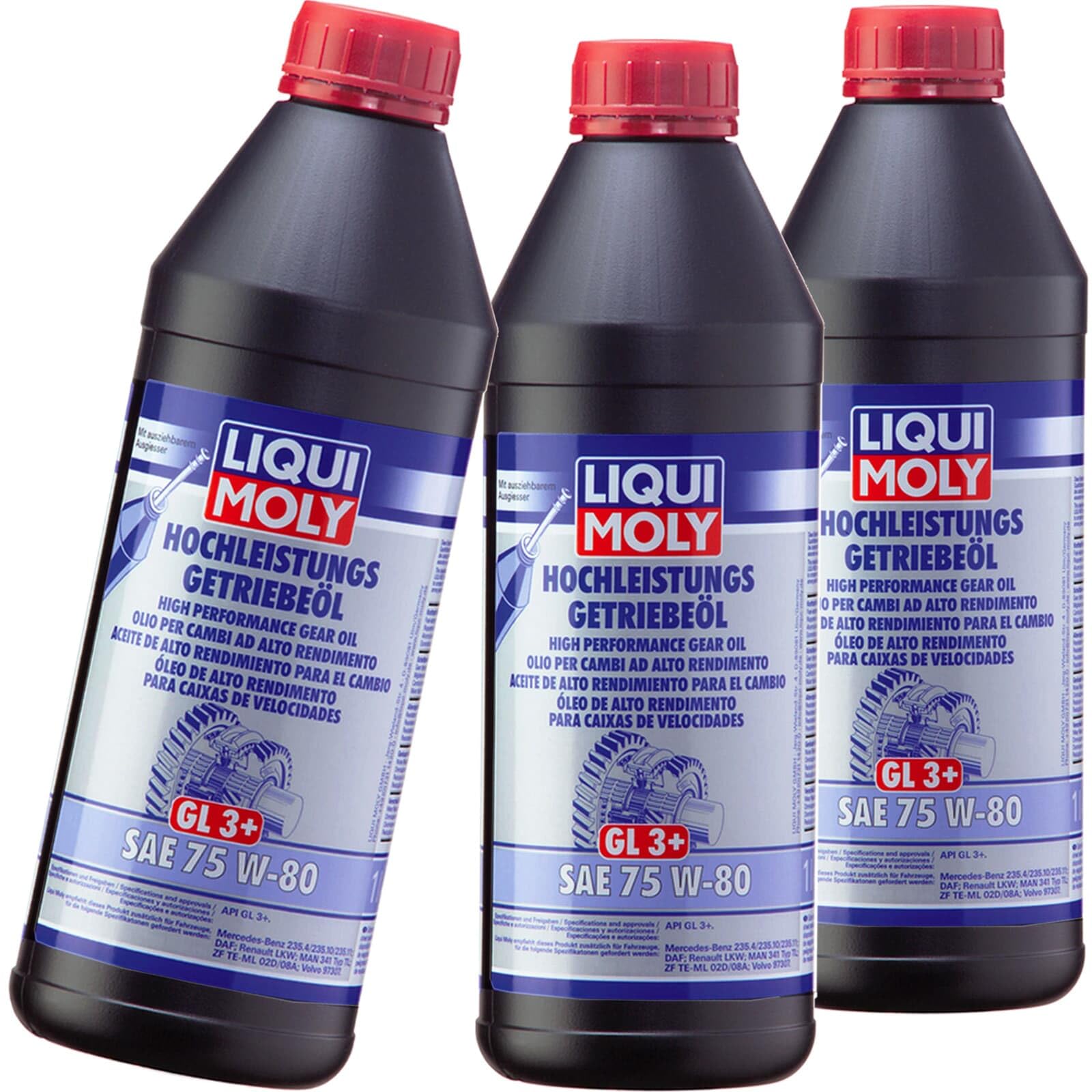 Liqui Moly 3x 4427 Getriebeöl (3 L) | 4427 SAE 75W-80,