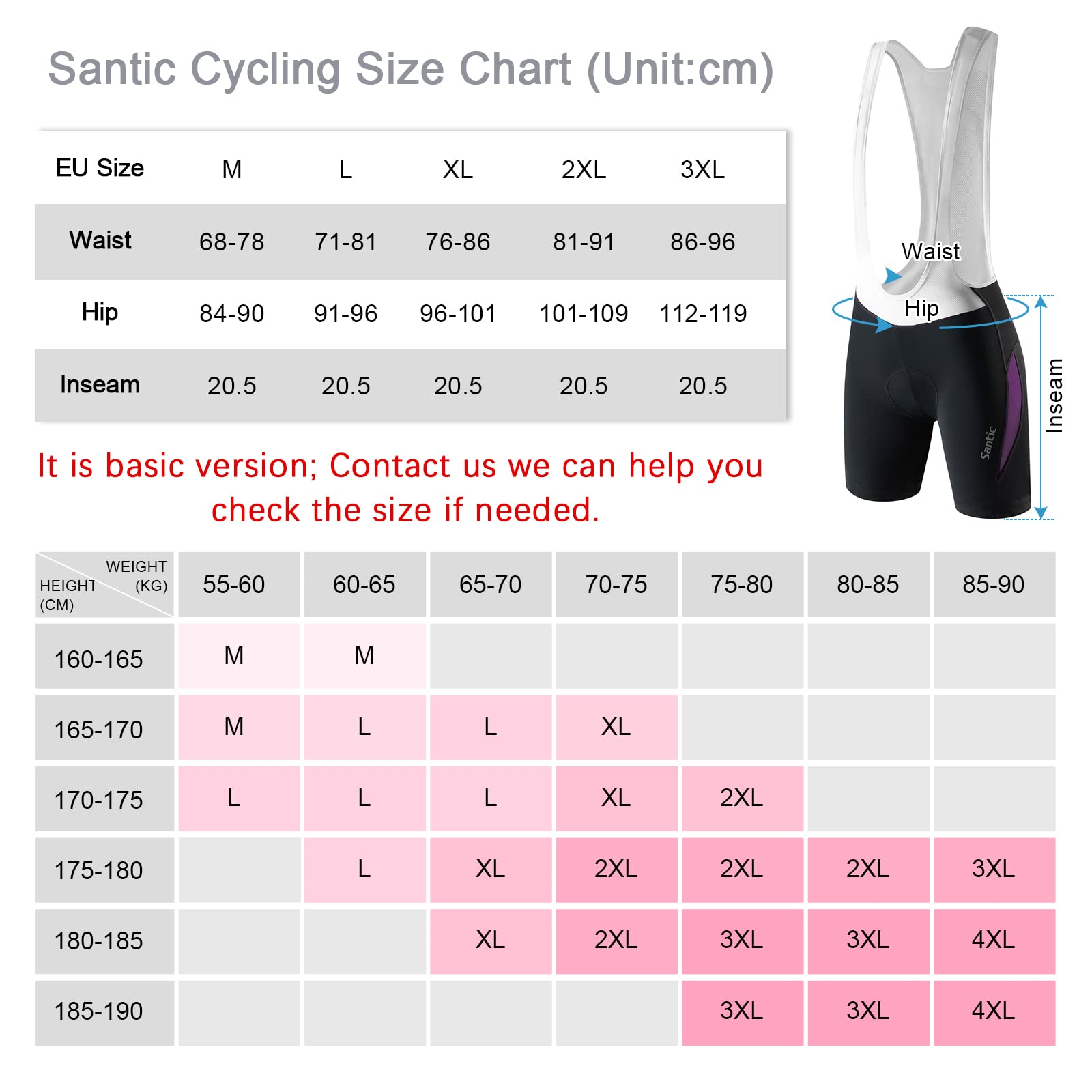 Santic Salopette Ciclismo Donna Breve Ciclismo Pantaloncini Imbottiti