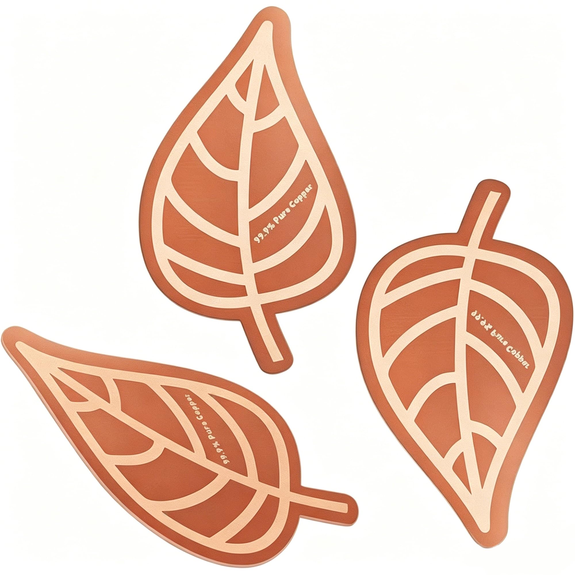 Gxdamxz 3 Pack Leaf Copper Disc for Bird Bath Cleaner and Water Feature