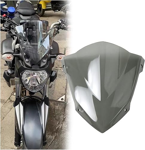Miniatura 2 de Parabrisas compatible con MT-07 FZ-07 2014-2018 2019 2020, accesorios de motocicleta, deflectores de viento MT07 FZ07 FZ MT 07 09 (color : MT07 FZ07