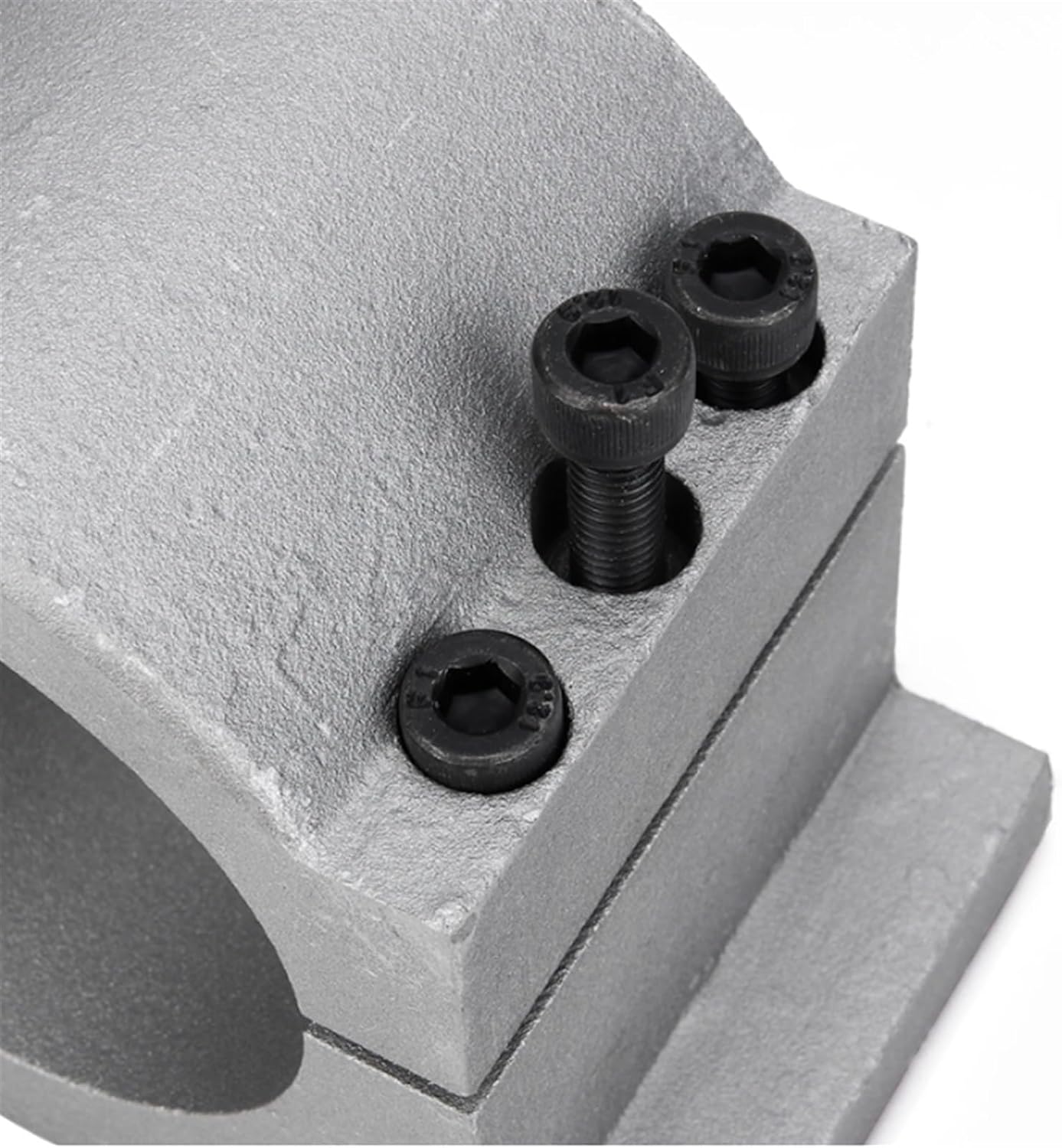 CNC Spindle Motor Bracket 62-110mm Cast Aluminum Clamp w/3 Screws Precision Milling Machine Mount Anti Slip Oxidation Coating CNC Router Engraving Tool Accessories(80mm)
