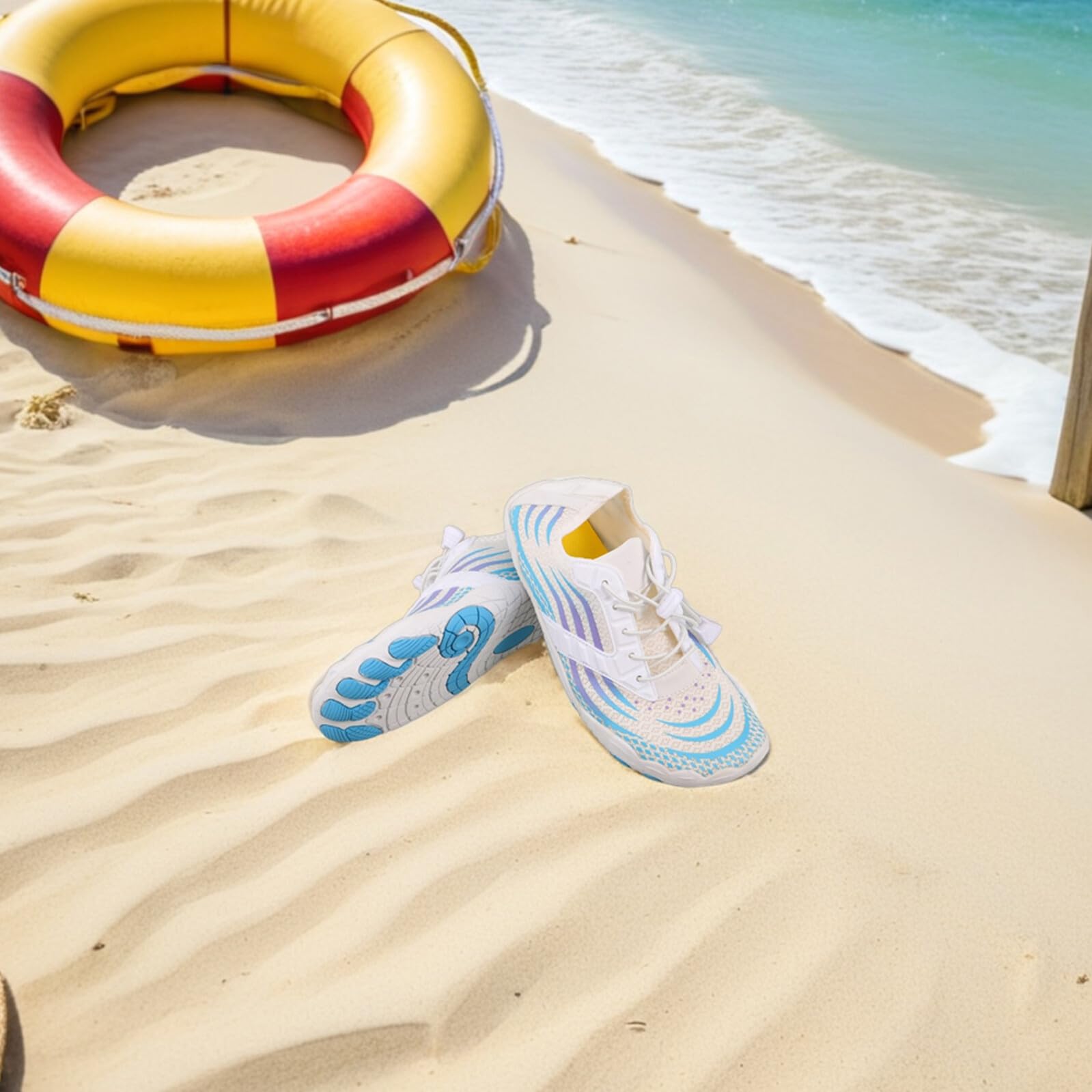 Healeved Zapatos Acuáticos Unisex Antideslizantes Talla 37 Calzado de Playa y Río Secado Rápido Suela Flexible y Material Ligero para Senderismo Natación y Actividades Acuáticas