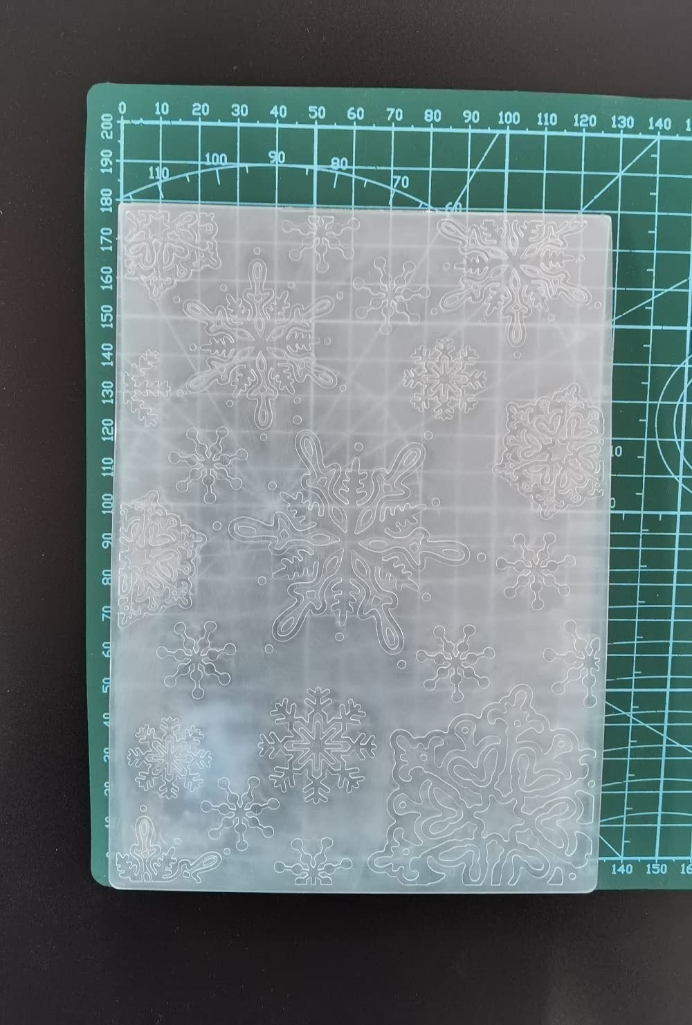 Kwan Crafts Cartelle Di Goffratura Di Plastica Di Natale Fiocco Di Neve