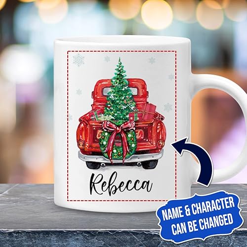 Miniatura 2 de wowcugi Personalized Christmas Mugs This Is My Christmas Movie Watching Mug Coffee Cup Custom Xmas 11oz 15oz Holiday Hot Cocoa Chocolate Cups Gifts