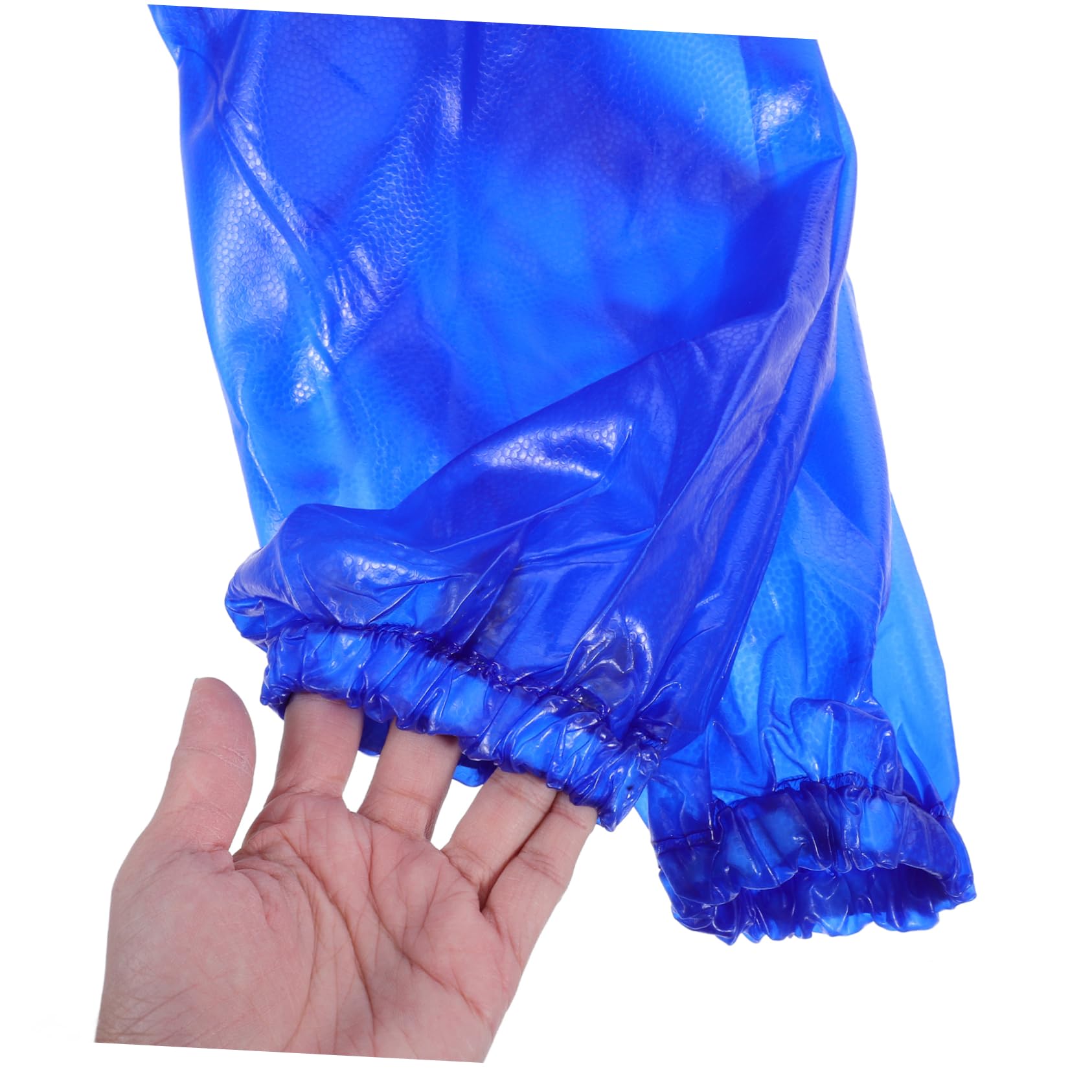 NUOBESTY Langarmbluse wasserdichte Schürze Laborkittel Schürzen Masse Bulk-Schürzen Küchenschürzenärmel Geschirrspülschürze wasserdicht Laborjacke PVC Blue