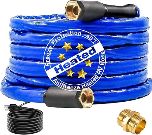 H&G lifestyles Manguera de agua calentada de 25 pies de diámetro interior de 12 pulgadas soporta temperaturas de hasta -40 F