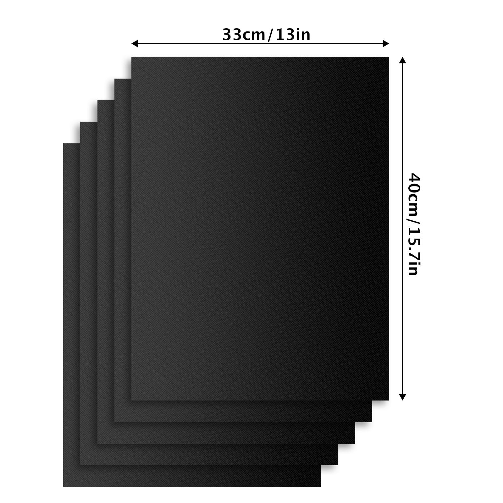 Tapis de Barbecue Antiadhésifs en Téflon 40x33cm Lot de 5 Reutilisable sans PFOA