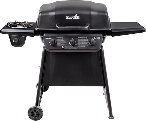 Miniatura 2 de Char-Broil® Serie Clásica™ Parrilla de gas propano con 3 quemadores con quemador lateral con convección de acero inoxidable - 463773817-P2