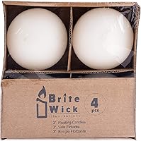 Vista 1 de Unscented Velas Flotantes 4-Pack 3", color marfil