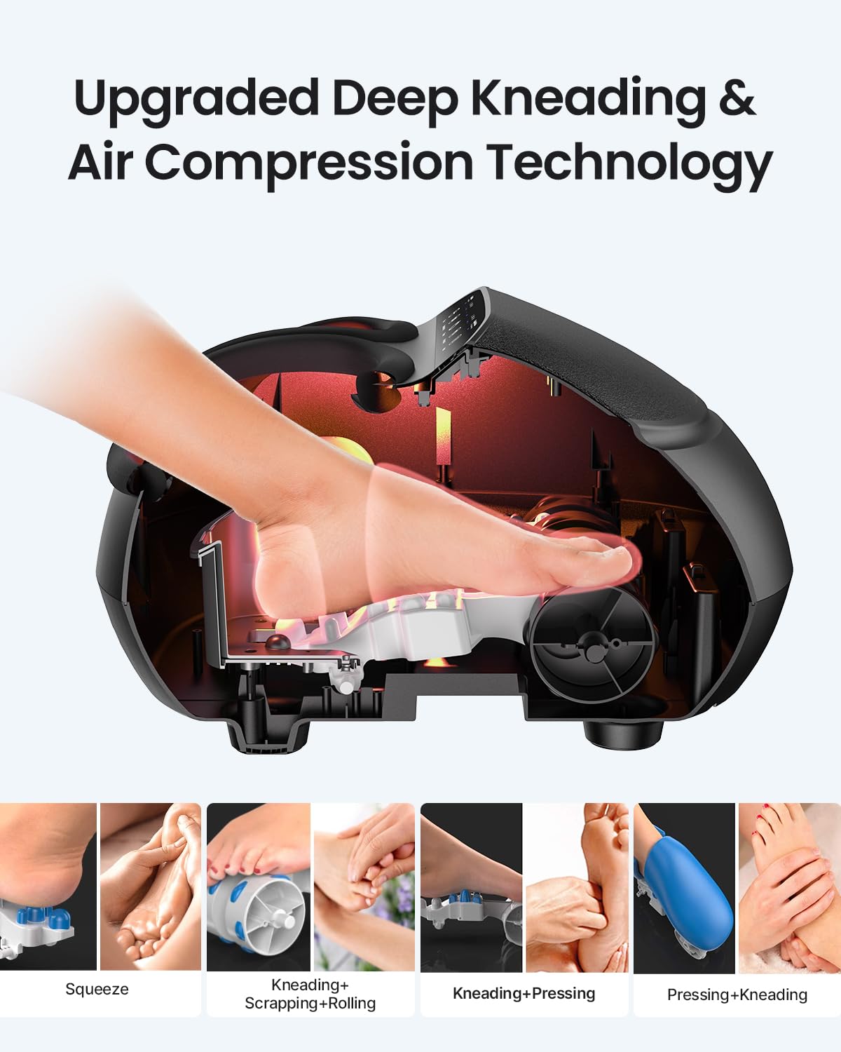 RENPHO Foot Massager Corded Electric Machine with Heat, Shiatsu Deep Kneading, Multi-Level Settings, Delivers Relief for Tired Muscles and Plantar Fasciitis, Birthday Gift for Men Women RENPHO Foot Massager Corded Electric Machine with Heat, Shiatsu Deep Kneading, Multi-Level Settings, Delivers Relief for Tired Muscles and Plantar Fasciitis, Birthday Gift for Men Women