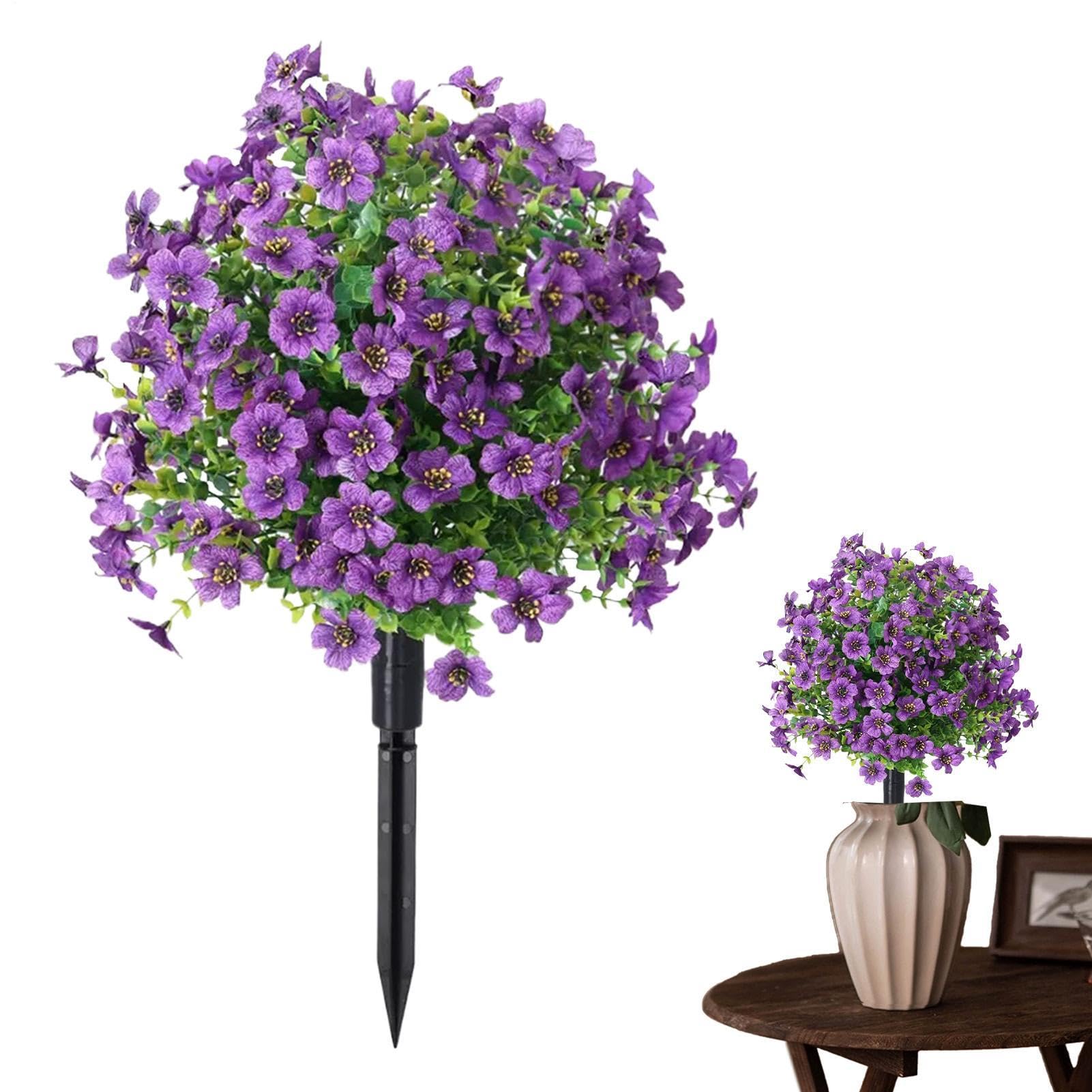 Fleurs artificielles d'extérieur résistantes à la décoloration pour compositions