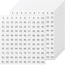 6000 Pcs Small Number Stickers, 0.4 Inch Number Labels 1100 Sequential