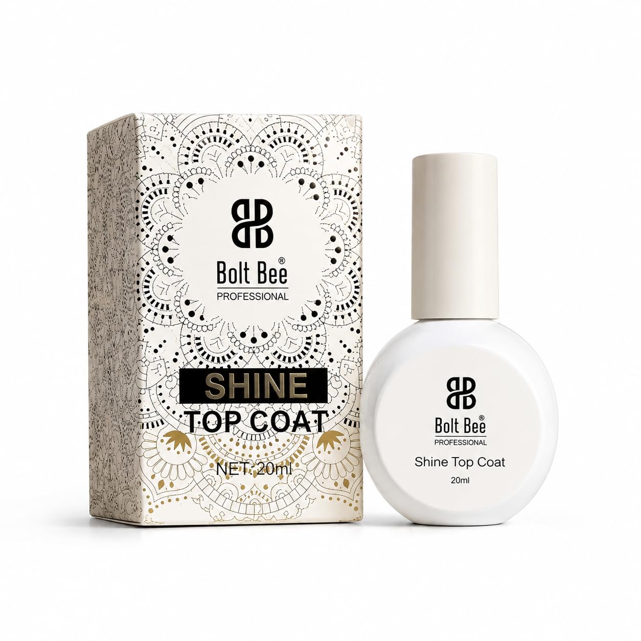 BOLT BEE Shine Top Coat, 30ml, Clear Glossy Finish, No-Wipe, Soak-Off UV/LED Gel Nail Polish, Long-Lasting, for Salon & Home Manicure-picture-10