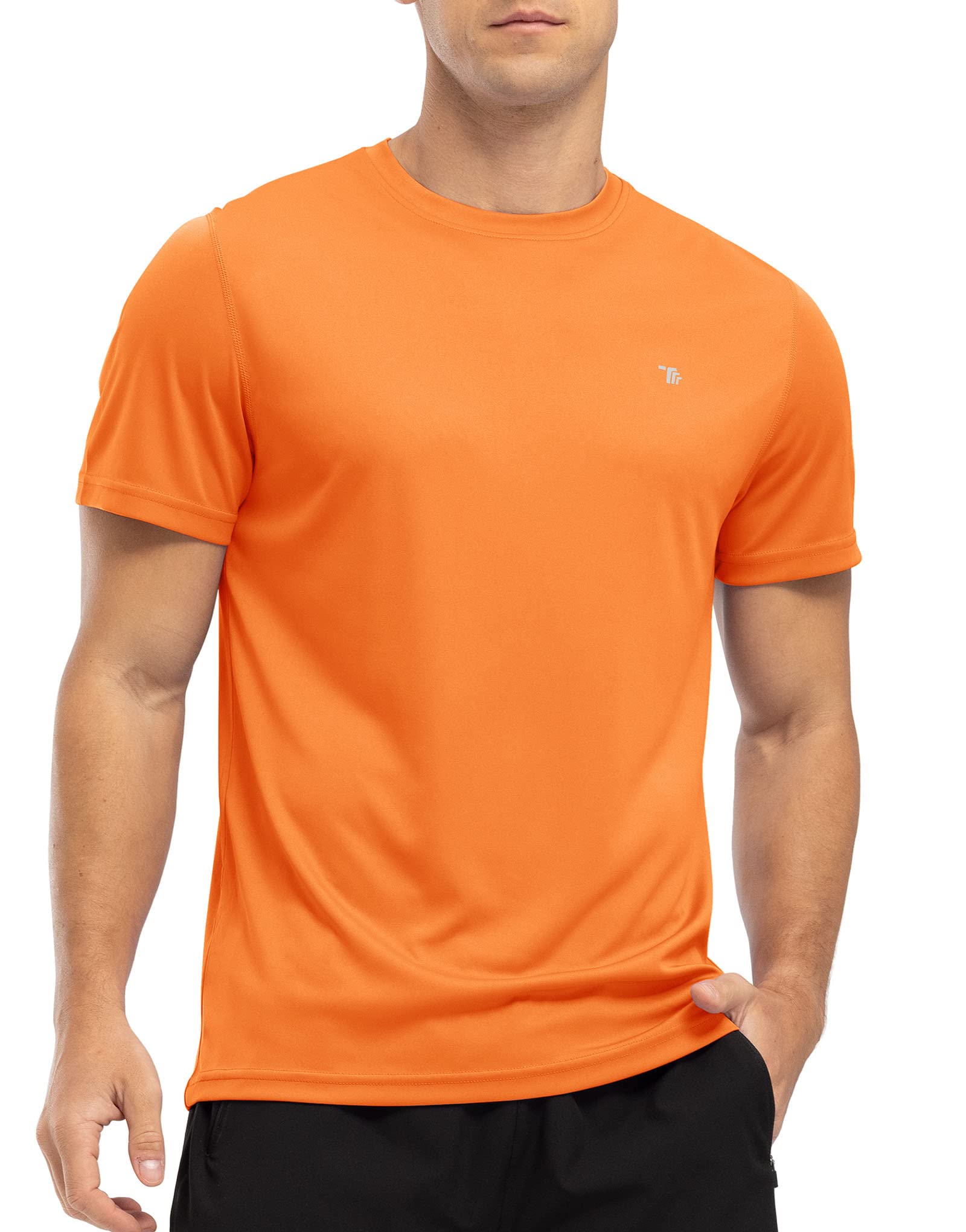 YSENTO Herren Rashguard Schwimmshirt UV Shirt Schnelltrocknend Kurzarm Sommer Sonnenschutz Wasser Shirts