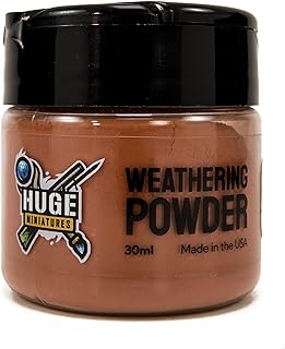 Huge Miniatures Weathering Powder, Mars Dust Pigment for Model Terrain Scenery and Vehicles by Huge Minis - 30ml Flip-Top Container