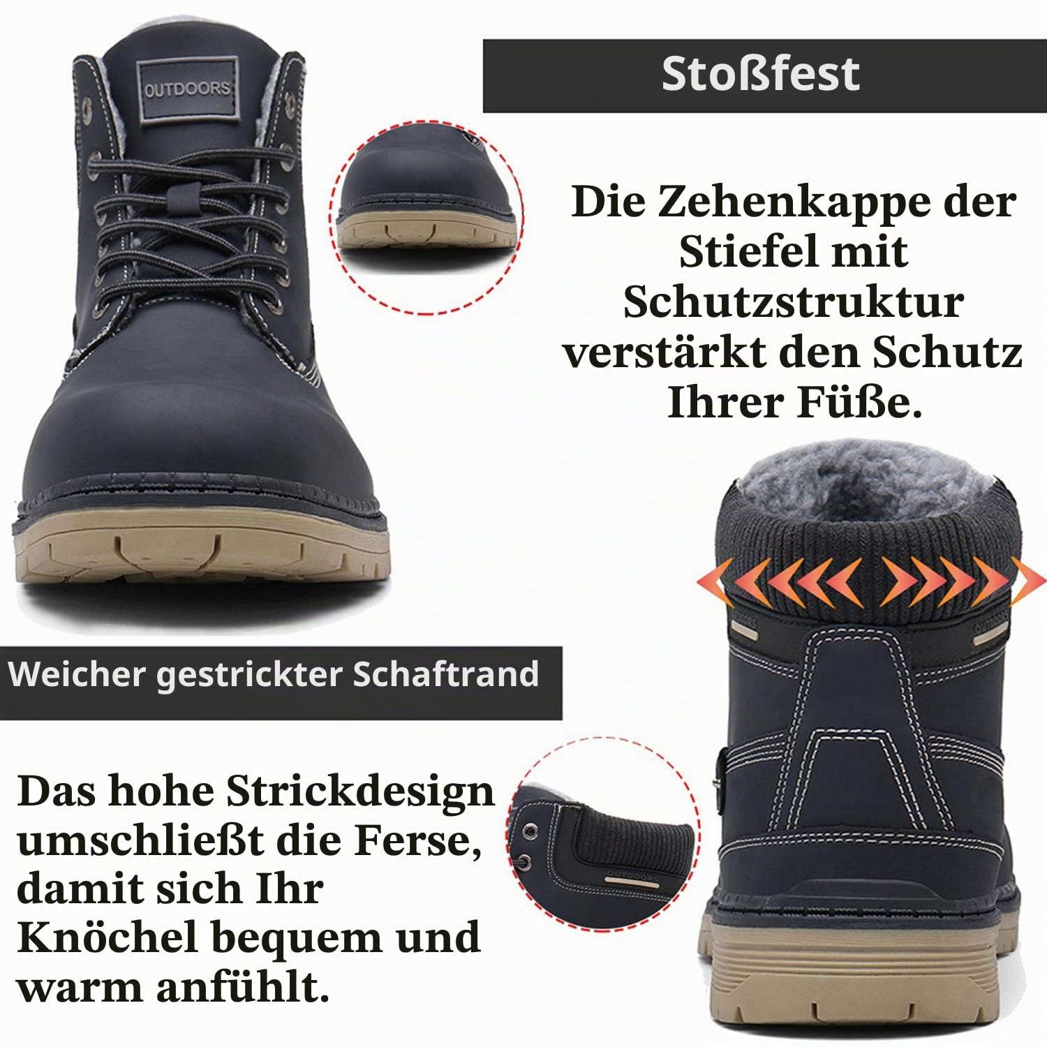Eagsouni Winterschuhe Herren Damen