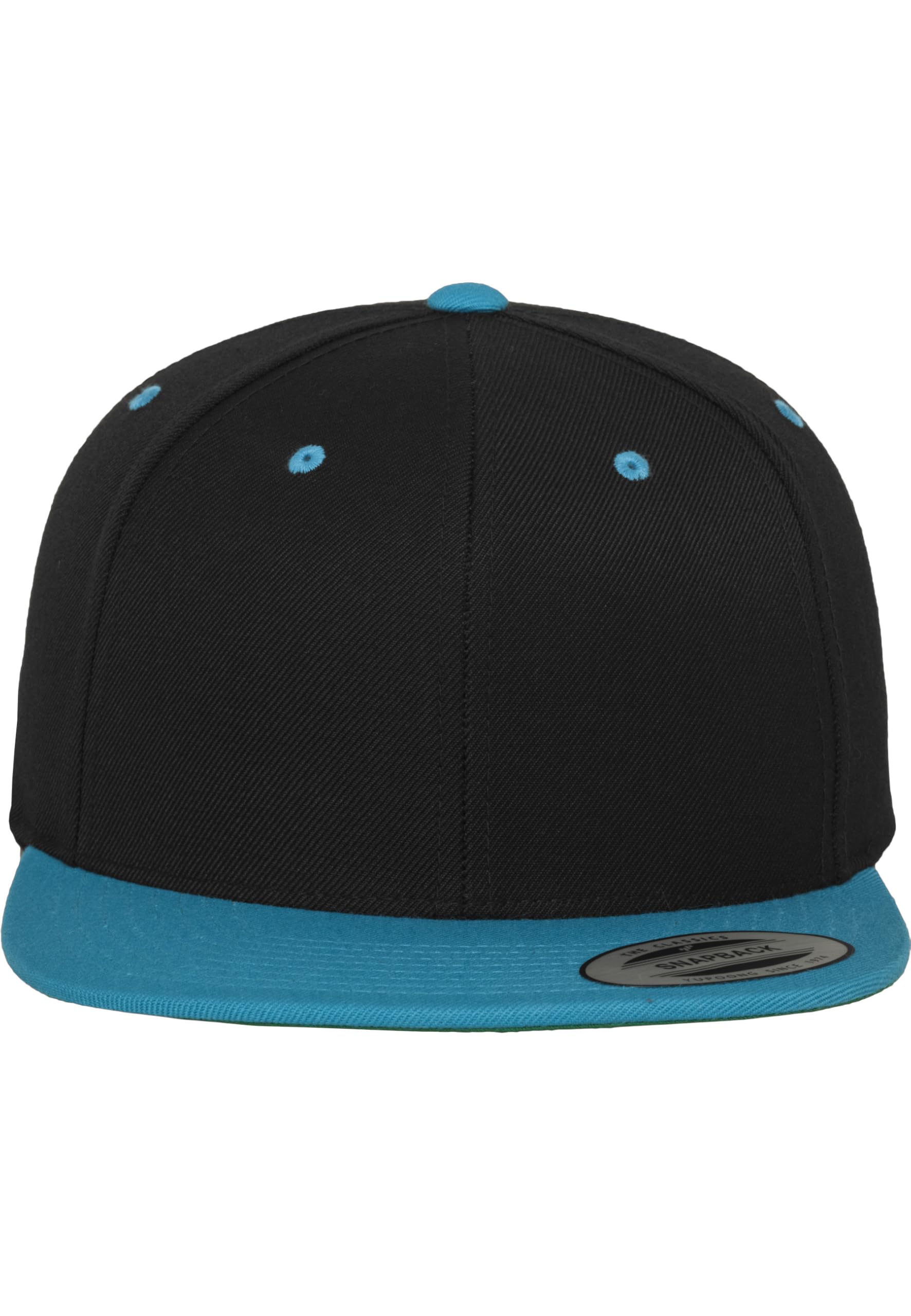 Flexfit Adult Hat Classic Snapback 2 Tone - Black/Teal, one size