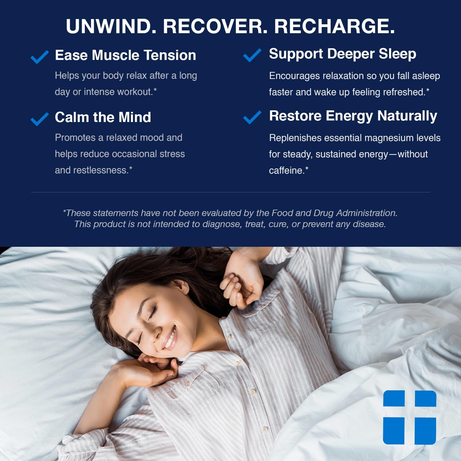 Opti + Triple Magnesium Complex Supplement | Magnesium L-Threonate, Glycinate & Acetyl Taurate Complex Blend | Brain Support for Memory and Focus* | 90 Capsules/30 Servings