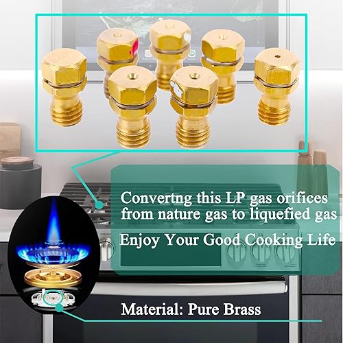 Miniatura 6 de Kit de conversión de gas LP GRLP3 Frigidaire, pieza de repuesto, comparar con Electrolux Kenmore Range Cooktop Estufa Horno, AP4374168 reemplaza