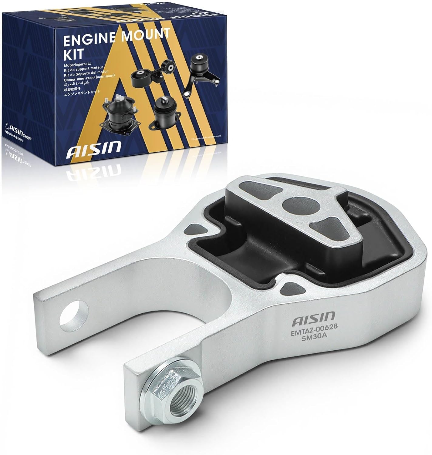 AISIN AFTERMARKET EMTAZ-00628 Rear Engine Torque Strut Mount - Compatible with Ram ProMaster 1500 2500 3500 2014-2023 - V6 3.6L