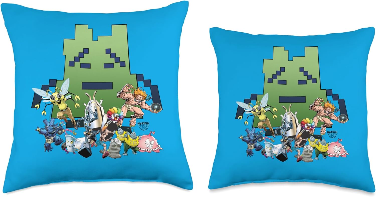 Aqua Teen Hunger Force Group Throw Pillow