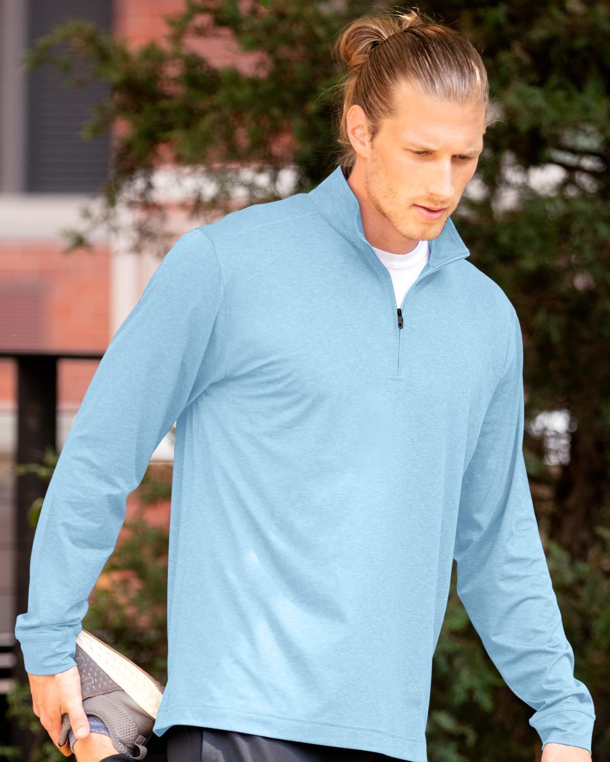 Vantage Apparel NCAA mens Collegiate Premium Lightweight Stretchy Team Color 1/4 Zip Pullover