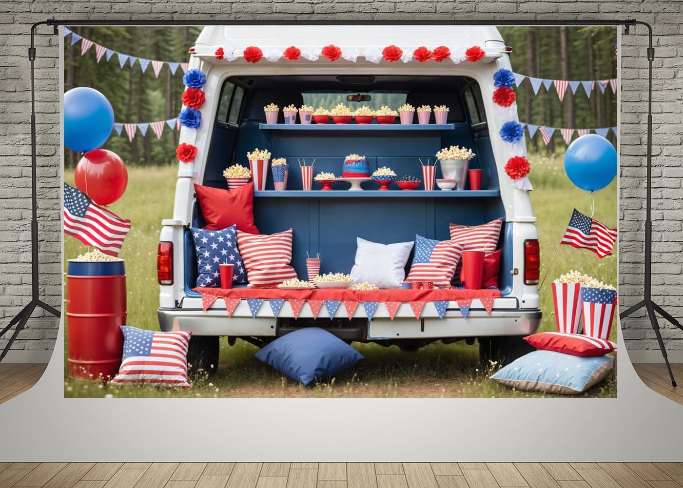 Amazon.com : Kate 7x5ft July 4th Independence Day Photography Backdrops ...