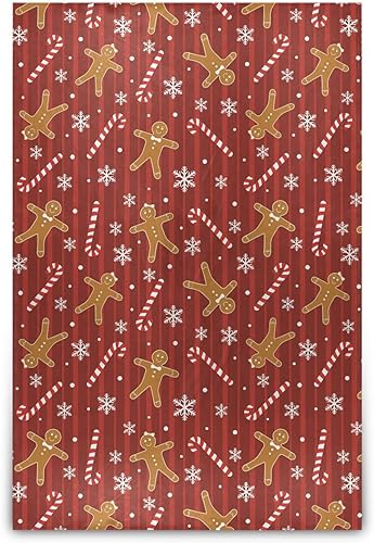 FRODOTGV Christmas Cookies Biscuits Candy Canes Snow Flannel Fleece Blanket Warm Flannel Spring Blankets & Throws 60x90 Inches for Chair Living Room
