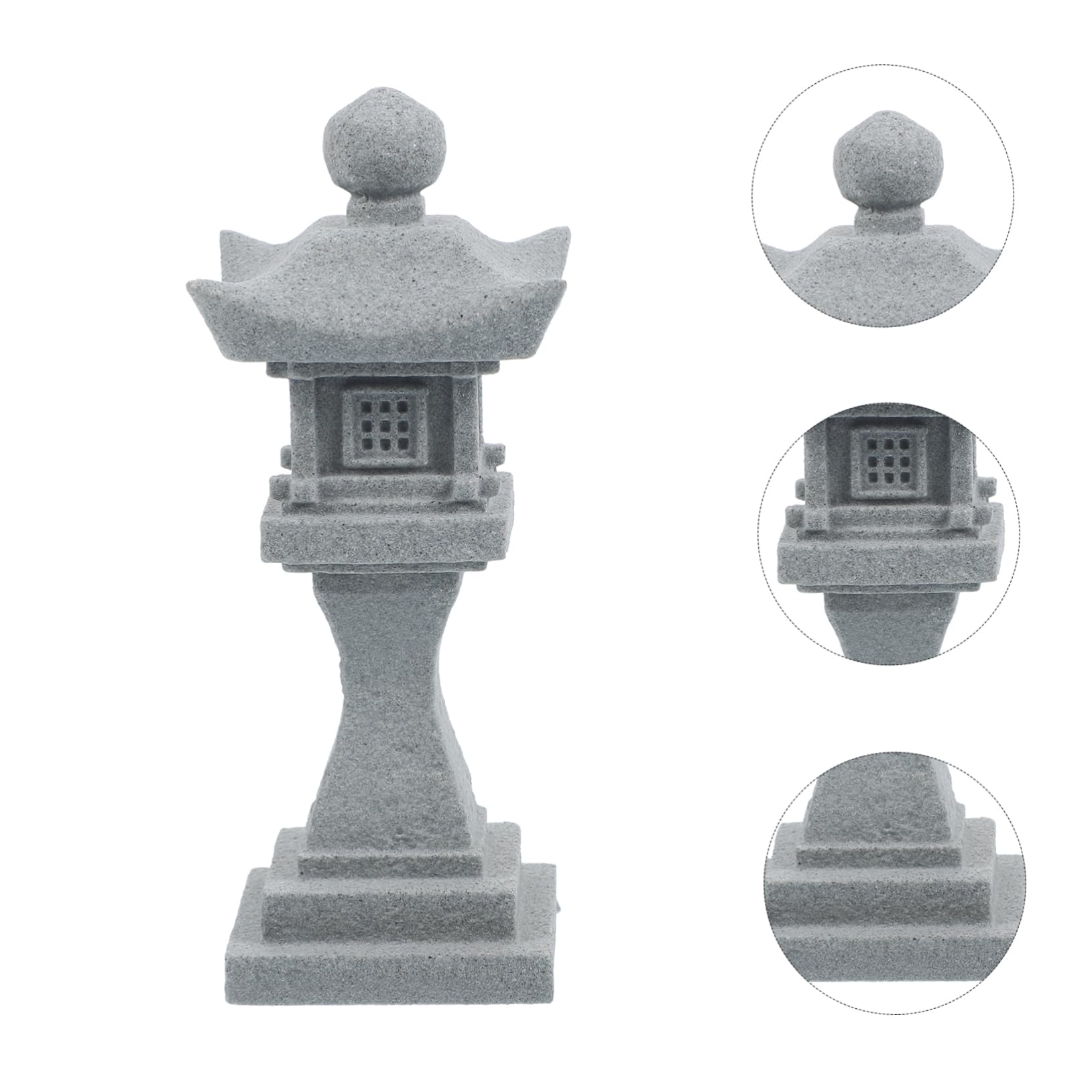 Miniature Stone Pagoda Lantern Garden Ornament