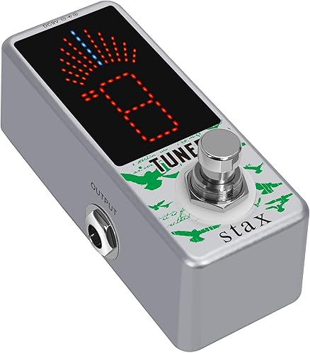 Vista 114 de Stax Pedales de efectos de compresor. Sonido clásico de compresión óptica. Ataque suave y atenuación. Conservando el transitorio de la señal Línea