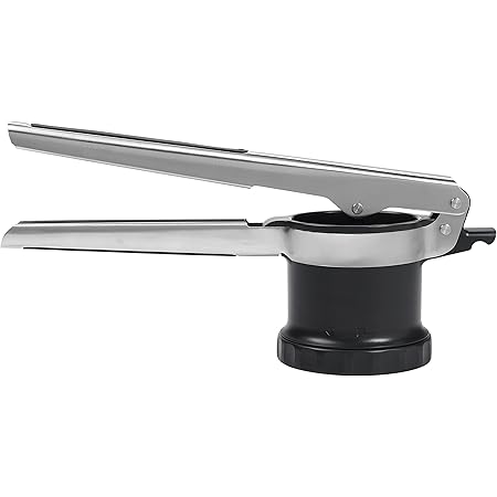 OXO Good Grips 3-in-1 Adjustable Potato Ricer, Black/Silver