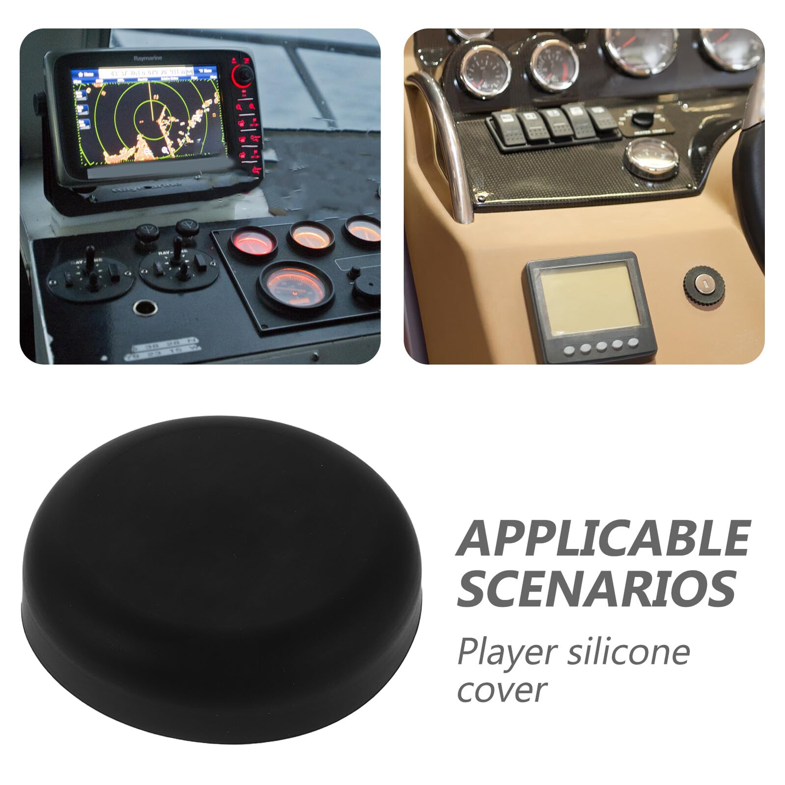 SOIMISS Funda Protectora de Silicona para Altavoz de Barco y Coche, Cubierta Redonda Resistente a Golpes