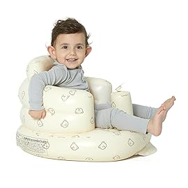 Mink Inflatable Baby Seat for Babies 3+ Months,Infant Floor Seats for Sitting Up,Portable Blow Up Baby Chair with Built in Air Pump, Ideal for Sitting Up and Learning to Play