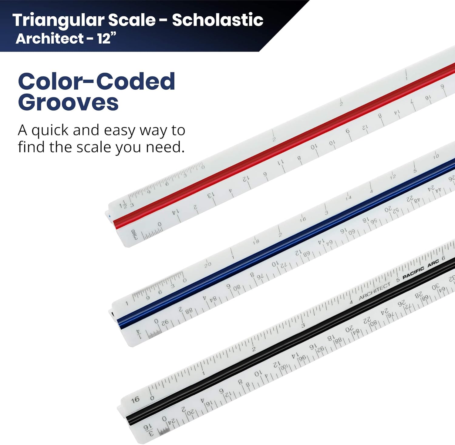 Buy Pacific Arc Architect Triangle Scale Ruler 12 Inch With Acid Etched Markings Openly Divided By 3 32 3 16 1 8 1 4 3 8 1 2 3 4 1 1h And 3 Inch To The Foot Online In Turkey B01lxo8h9w Buy Pacific Arc Architect Triangle Scale Ruler 12 Inch With Acid Etched Markings Openly Divided By 3 32 3 16 1 8 1 4 3 8 1 2 3 4 1 1h And 3 Inch To The Foot Online In Turkey B01lxo8h9w
