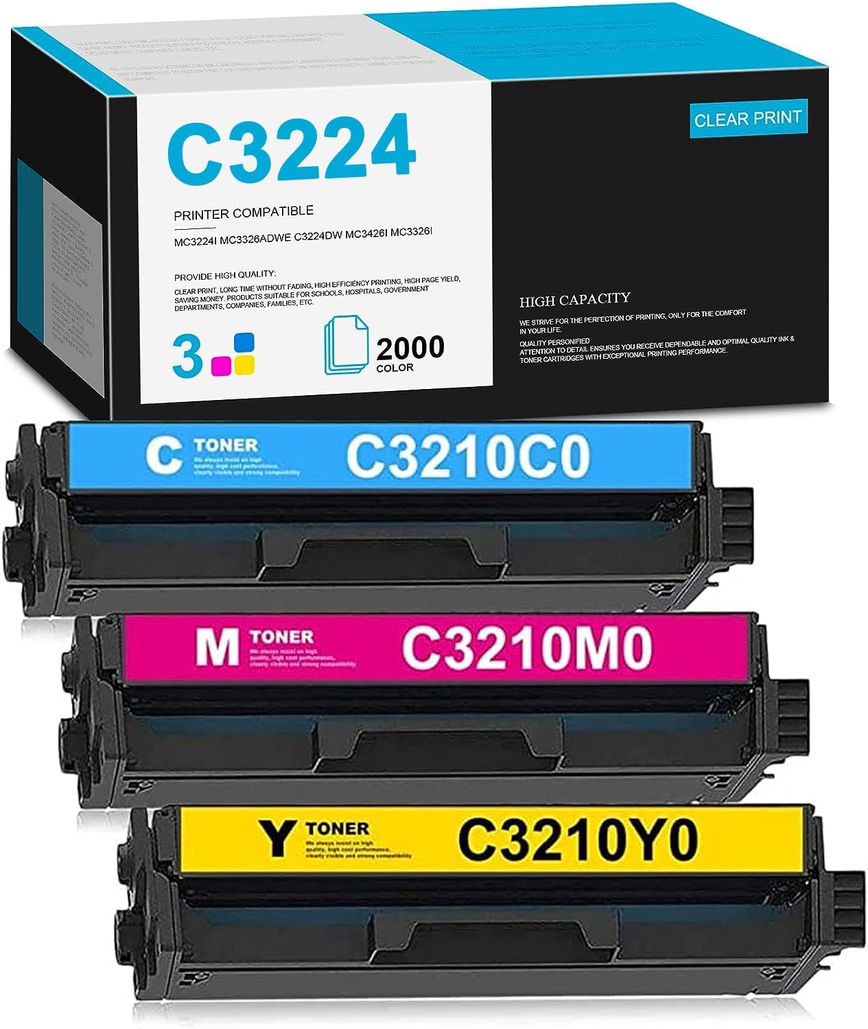 Lexmark C3210C0, C3210K0, C3210M0, C3210Y0 CMYK 4Color