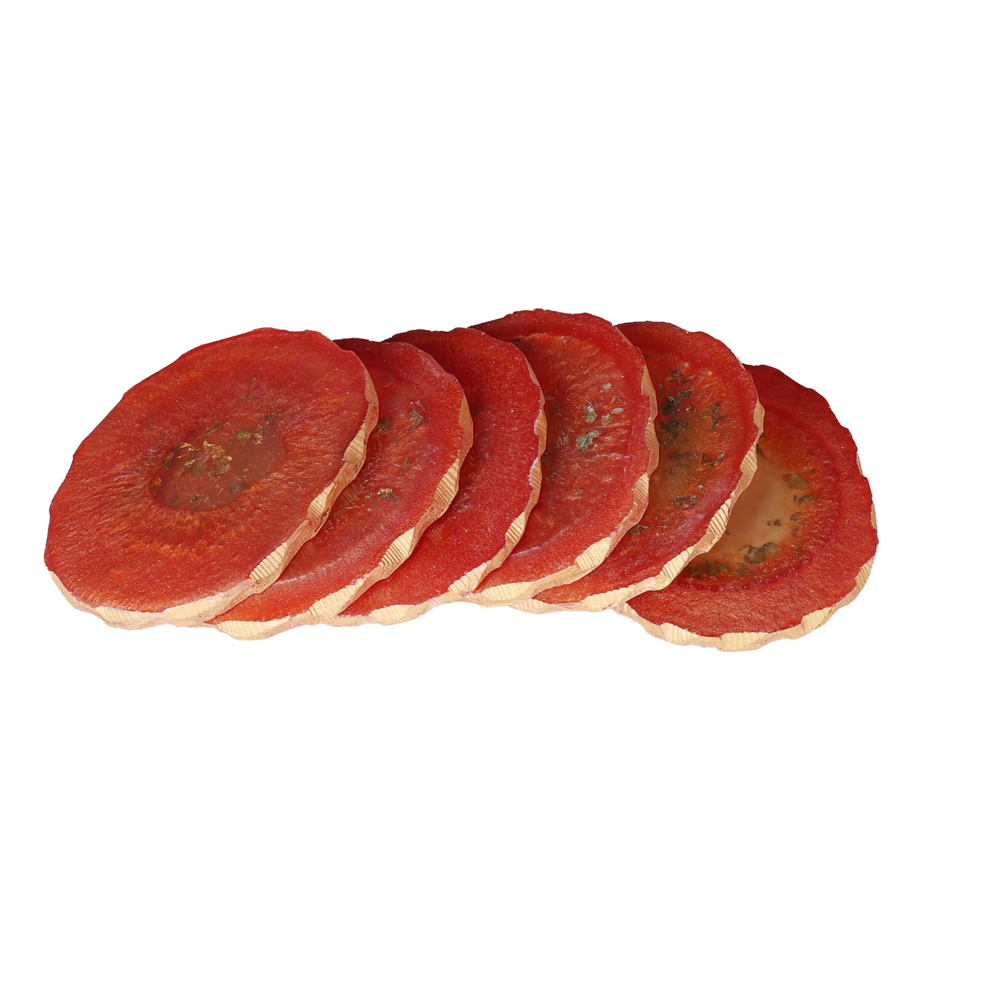 seth sawariya enterprises Coasters Decorative Dried Fruit Slices, Red Orange Color, Natural Botanical Cabinet Decor, 6 Pieces 1