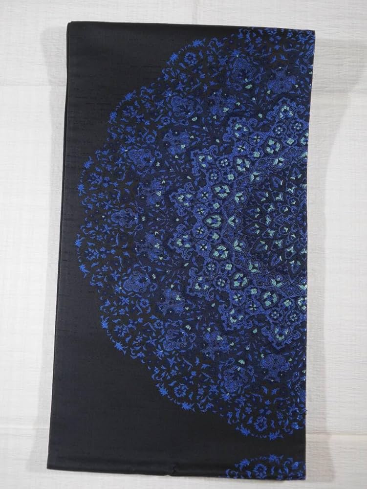 西陣織最高級袋帯 世界遺産イスファハン大華紋 黒地 六通総柄 正絹 西陣織