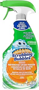Scrubbing Bubbles Bathroom Disinfectant Spray, Kills Germs on Tubs, Shower Walls and More, Citrus Scent, 946mL