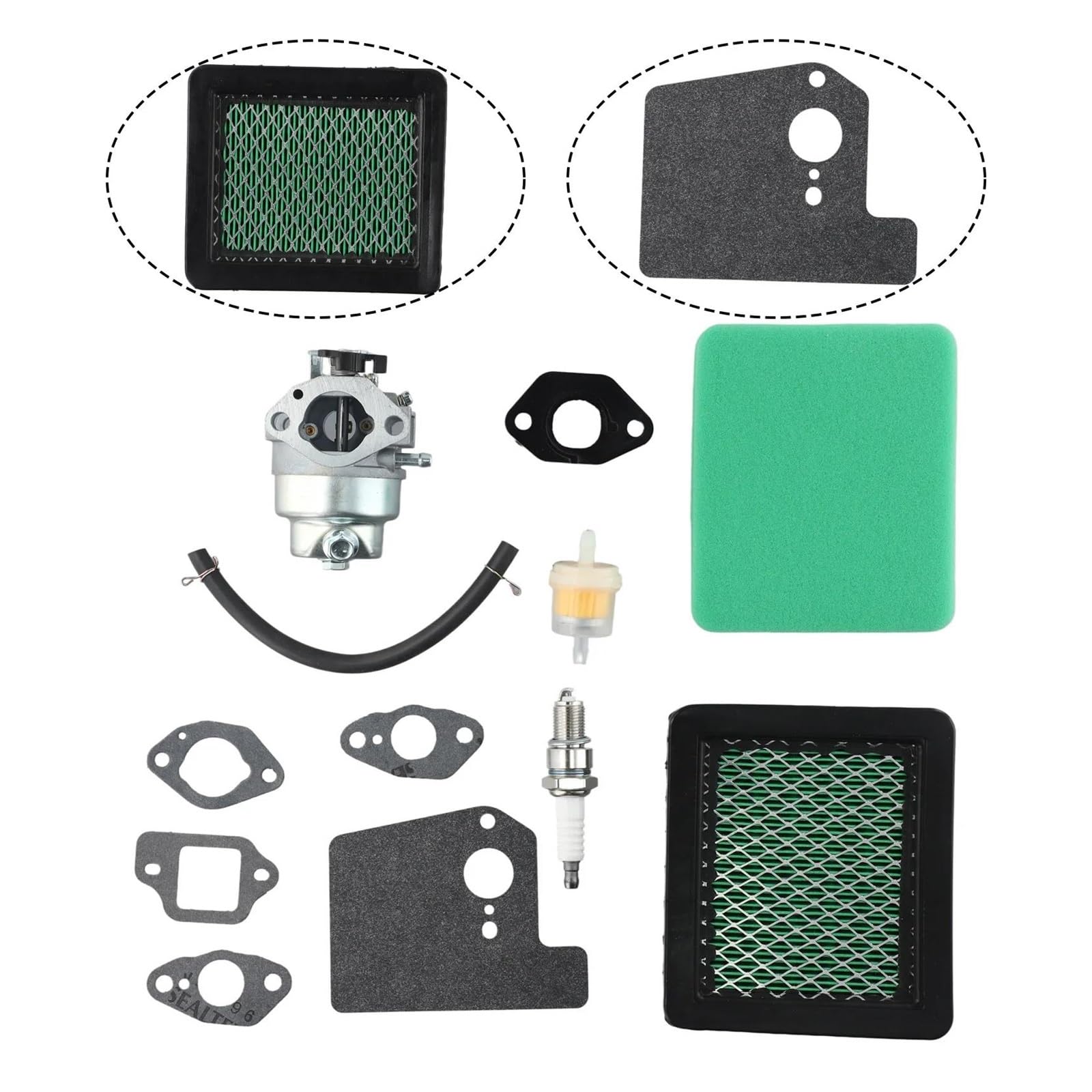 Filtres à air Briggs and Stratton d’origine Kit De Carburateur Pour GCV135 GCV160 GC135 160 HRB216 HRS216 HRR216, Kits De Réparation Et De Reconstruction De Carburateur De Tondeuse À Gazon