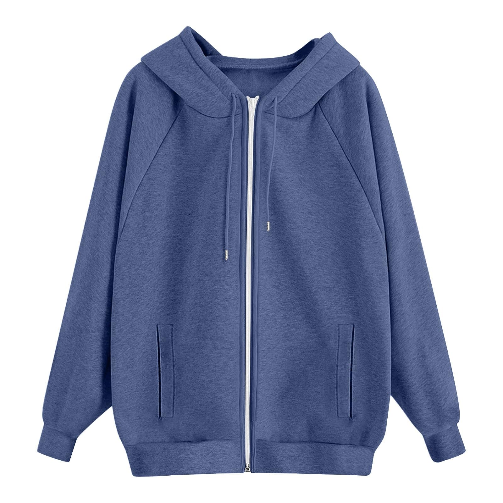 Zip Up Y2k Hoodies for Women fall Casual Long Sleeve Sweatshirts 2025 Lightweight Comfort Soft Plus Size Jackets