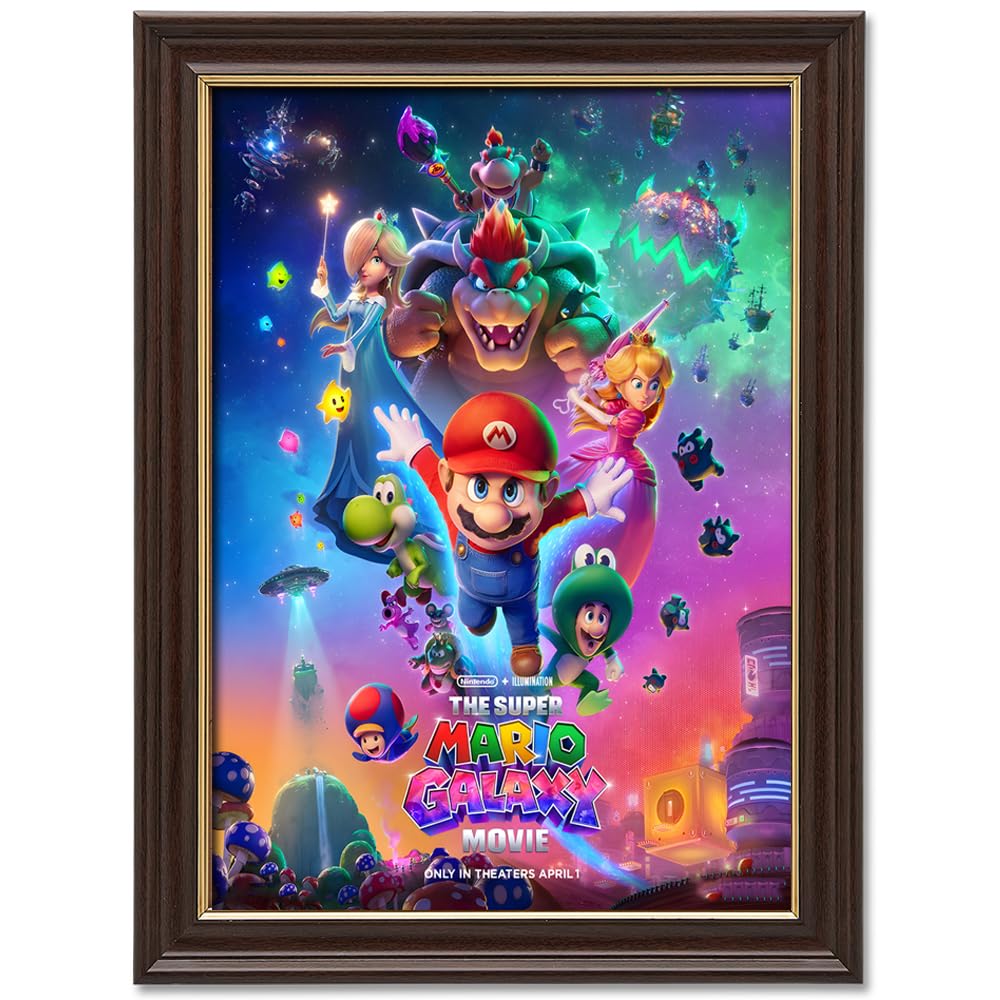 COMOR The Super Mario Galaxy Poster For Fans Kids Room Bedroom Wall Decor-Movie Mario Posters Canvas Prints Picture For Teen Boy Girls Gifts — view 9