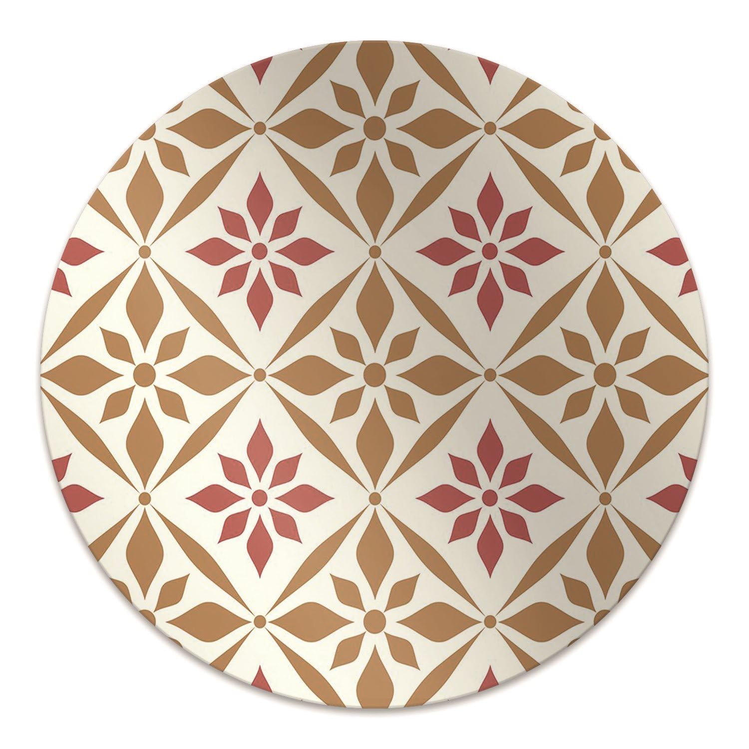 Tapis pour protection imperméable en PVC motif floral avec traitement antidérapant durable