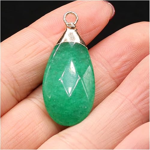 Miniatura 5 de 1pcs Natural White Jades Flash Labradorite Pendant Charm Stone Pendants DIY for Necklace Earring or Jewelry Making Size 34x15mm Natural Stone (Size