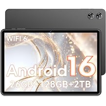 Tablet 10 inch, Android 16 Tablet, 26GB RAM 128GB ROM 2TB Expand Computer Tablets, Octa-core Processor 7000mAh Battery, 1280x800 IPS Touch Screen, 2+5MP Dual HD Camera,Bluetooth WiFi Tablets PC