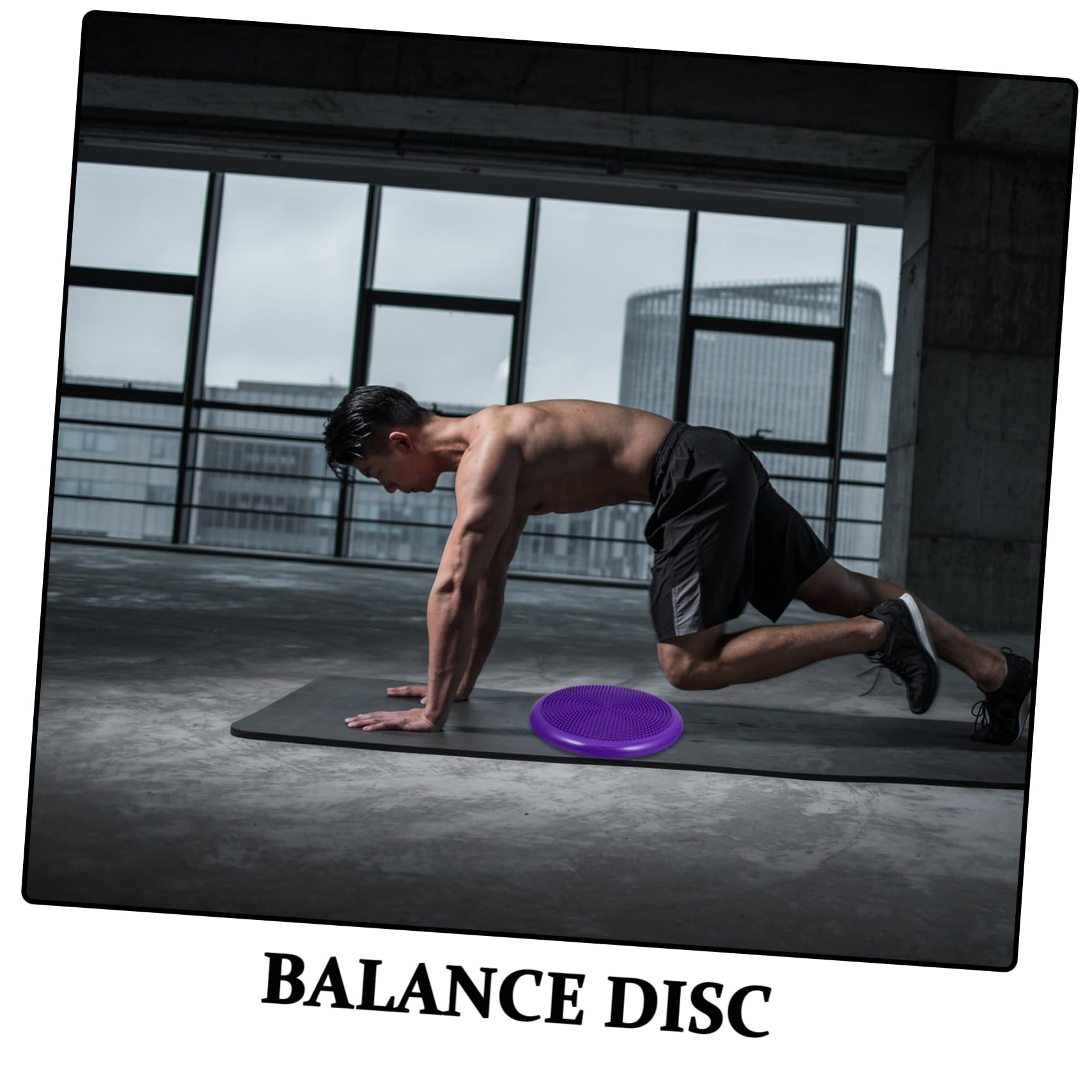 Cuscino di Equilibrio Gonfiabile in Pvc, Disco Oscillante | Extra Spesso, Pompa Manuale Inclusa, per Ragazzo Ragazza e Allenamento Posturale