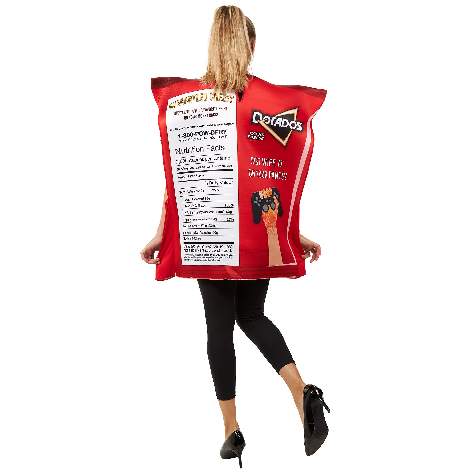 Dorados Tortilla Chips Halloween Costume Adult Chip Bag Outfit, One