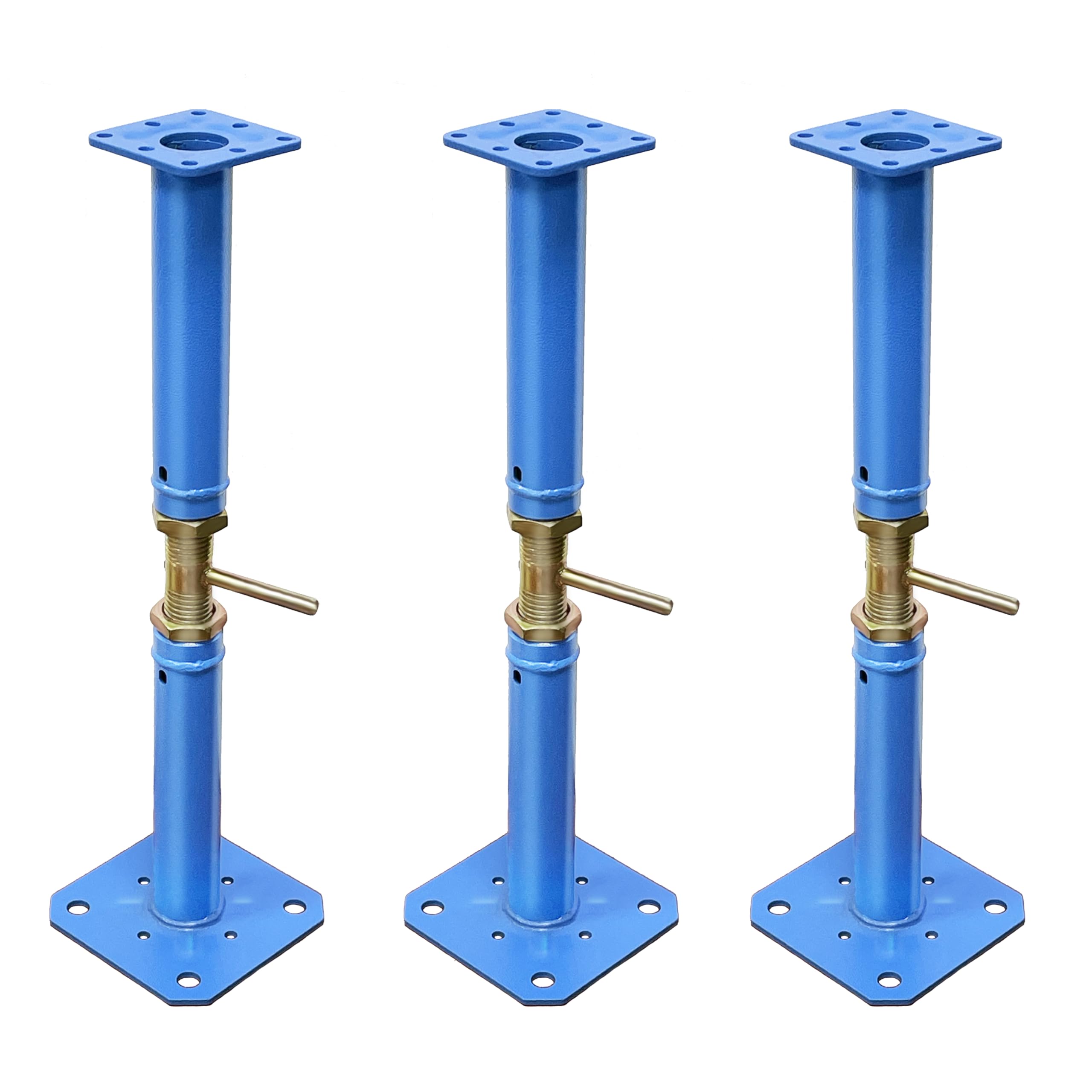 Photo 1 of Jack Posts Crawlspace for Leveling Permanent - Carbon Steel Screw Jack for Foundation, 16.5-30in M27 Thread Adjustable Jack, 10000lb Load Capacity for Attic & Roof Beam, Crawl Space Support Post