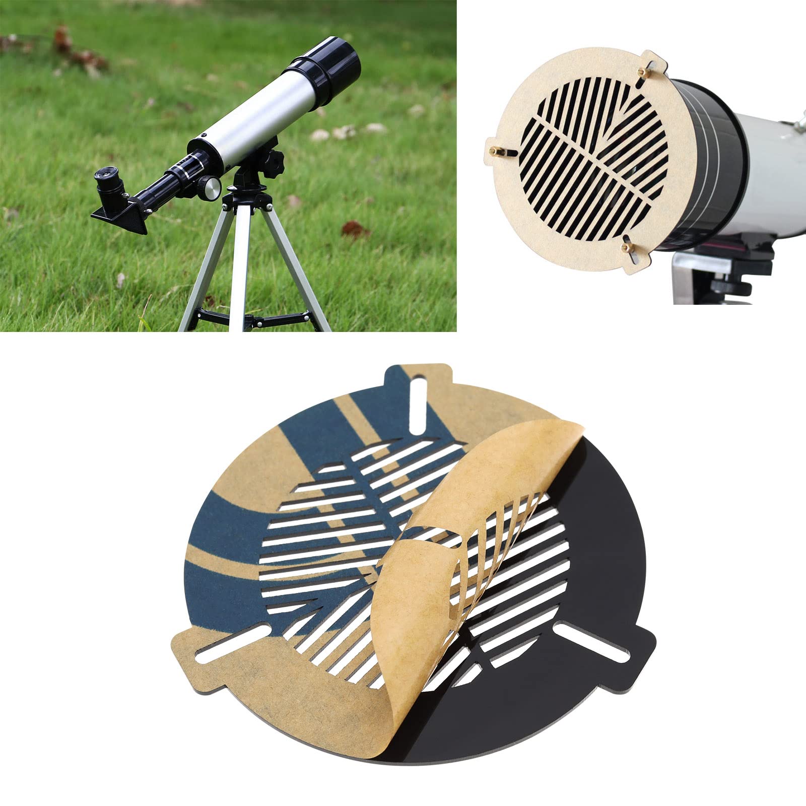 Bahtinov maschera telescopio acrilico leggero maschera di messa a fuoco per tubo diametro esterno da 60 mm a 90 mm per rifrattore dobsoniano