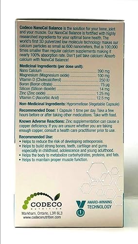 Miniatura 2 de NanoCal Balance de Codeco, tecnología canadiense ganadora de premios GMP, partículas de calcio tan pequeñas como 600 nanómetros, lo que lo hace casi